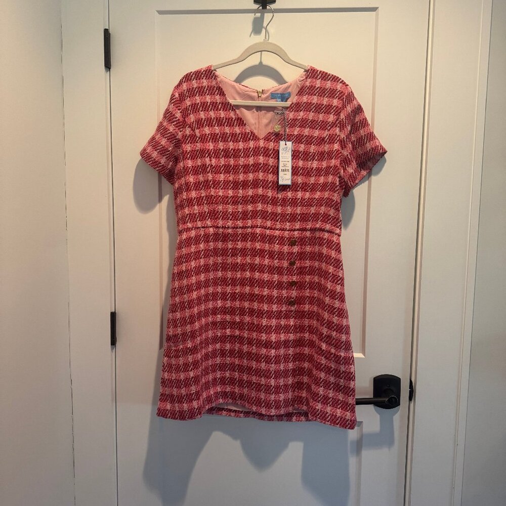 NWT Draper James Scarlet Mini Dress - Size 12 - Picture 2 of 9